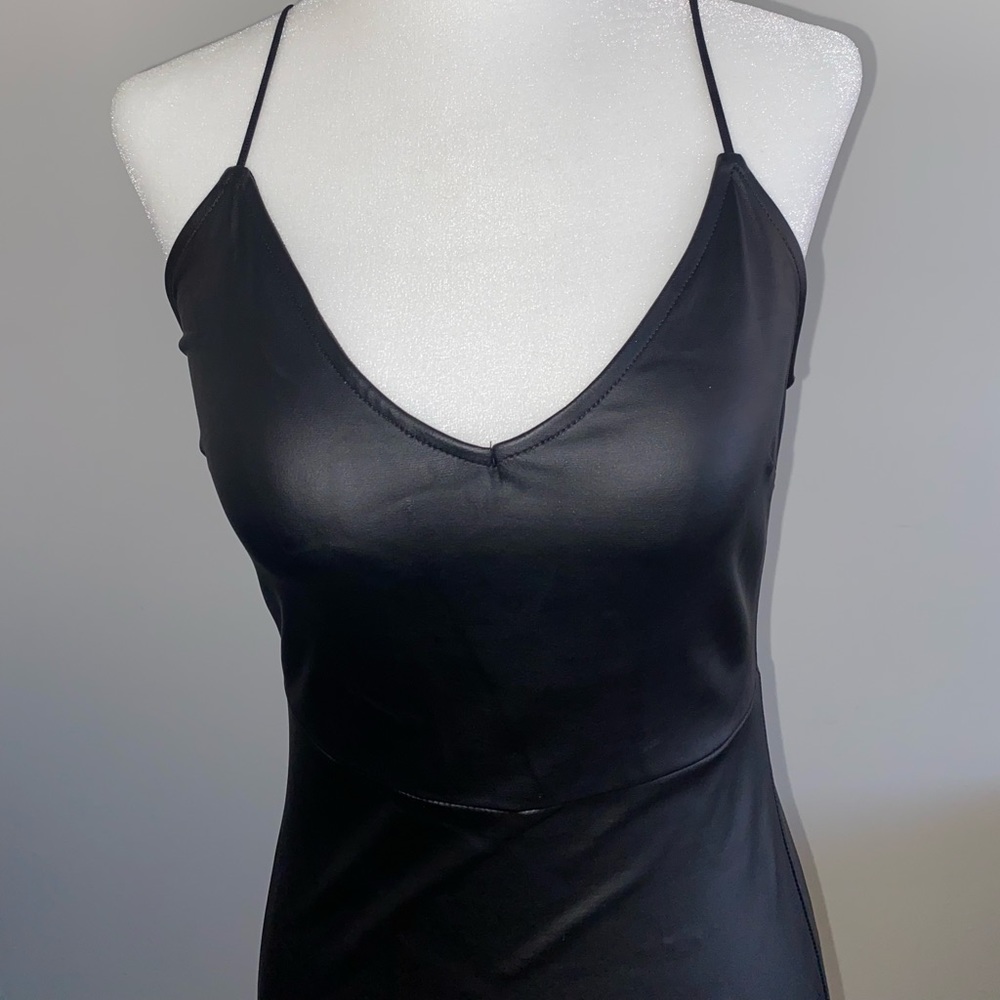 FAUX LEATHER DRESS - Picture 3 of 7